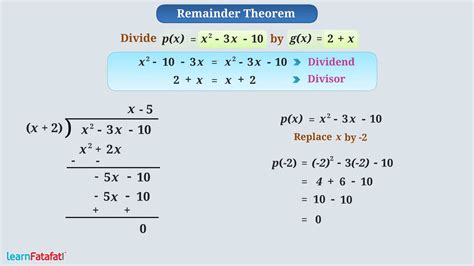 class 9 polynomials remainder theorem